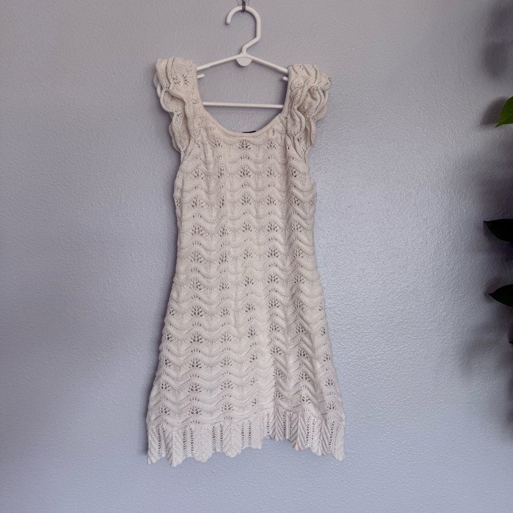 Freshman Cream Knit Dress